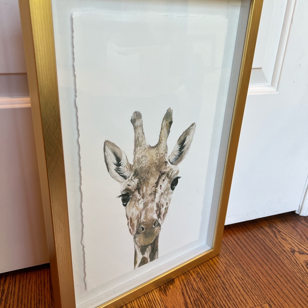 Giraffe nursery artwork